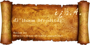 Ölbaum Afrodité névjegykártya